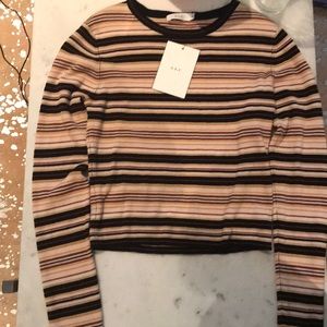 ALC crop striped sweater